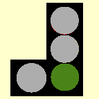 While in the left-hand lane at traffic lights, waiting to turn left, which signal indicates that you must wait?