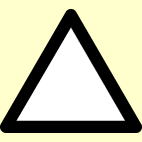 What shape is used for a 'give way' sign?