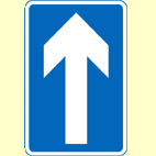 Which sign indicates that you are entering a one-way system?