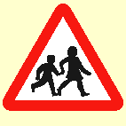 Which of these signs alerts you to the presence of a zebra crossing?